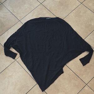 Zara Black Asymmetrical Sweater Sz S